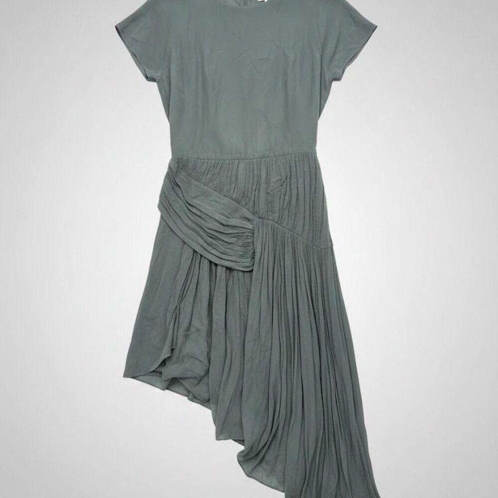 Unbranded Women's Grey and Green Dress